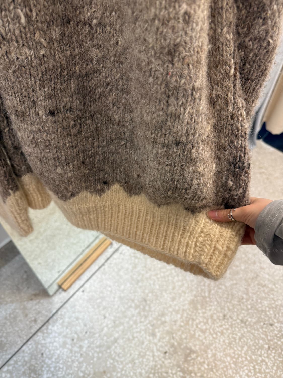 Vintage Heavy wool knit sweater 상품이미지5