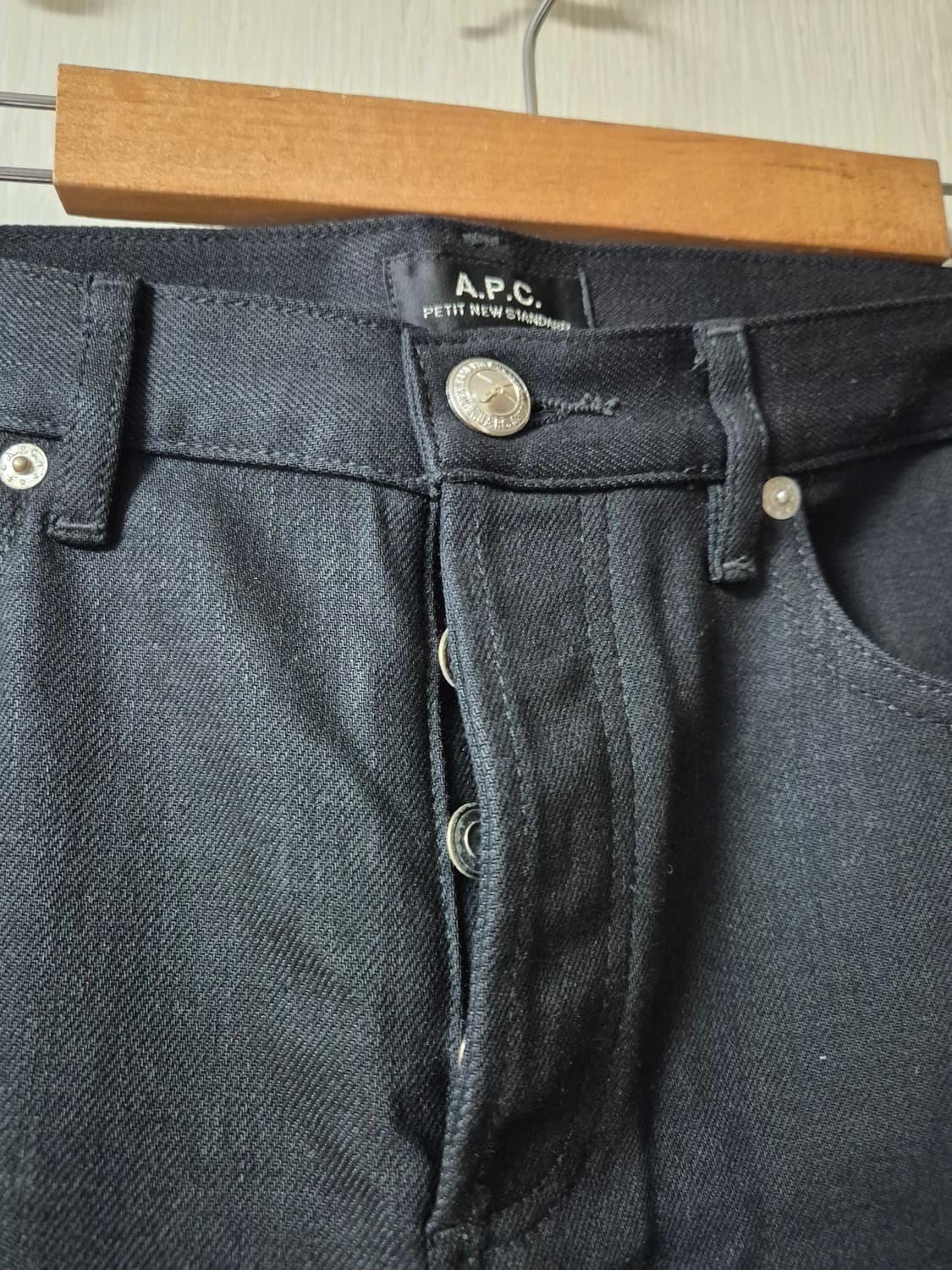 (20년식) APC 아페쎄 쁘띠 스탠다드 블랙진 데님팬츠 28 상품이미지4