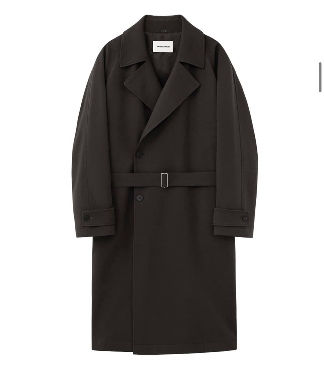 인사일런스 울 트렌치코크 다크 브라운 L 상품이미지1