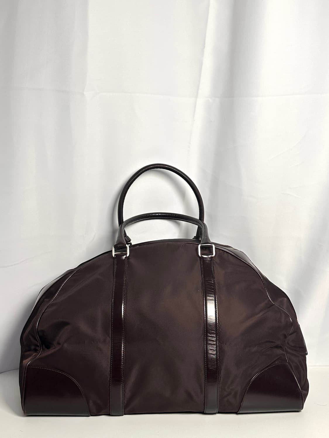 프라다 Prada 나일론 & 레더 보스턴 백 골프백 보스톤백 상품이미지6