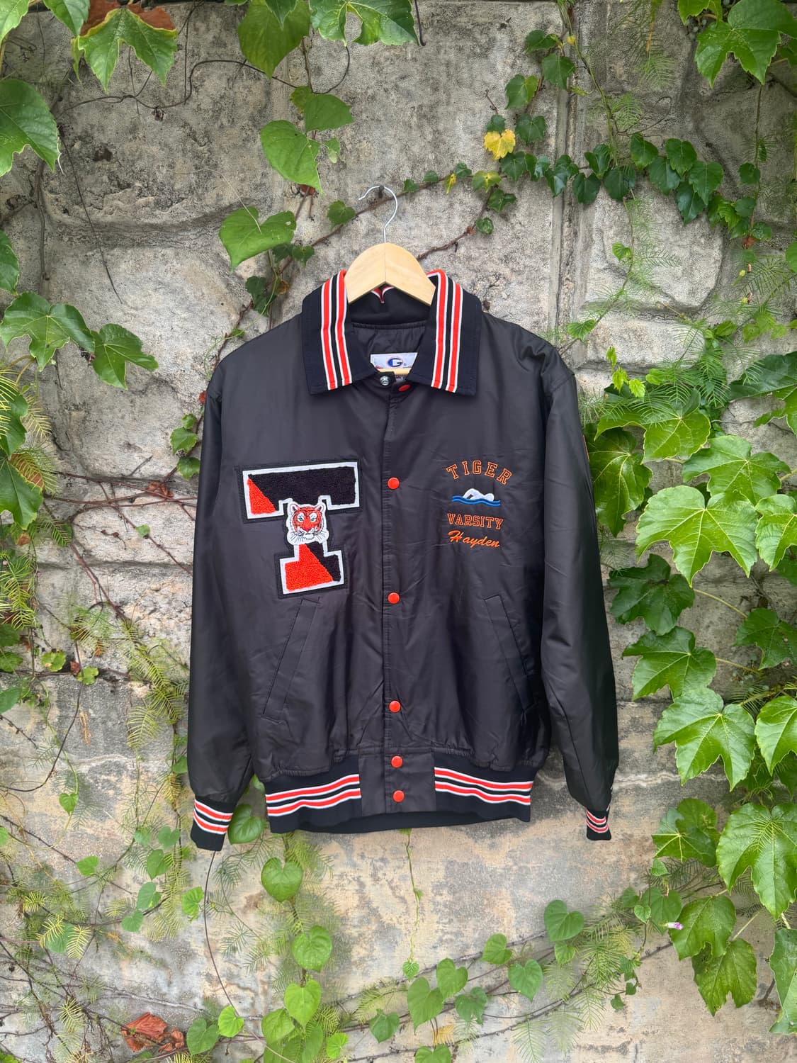 90s game sportwear usa 빈티지 사틴 바시티 자켓 상품이미지1