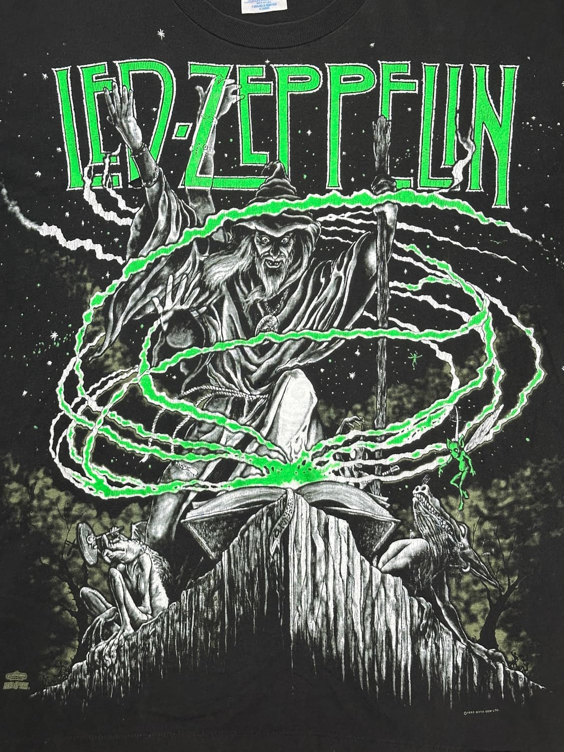 1992' Led Zeppelin AOP 티셔츠 XL 상품이미지3
