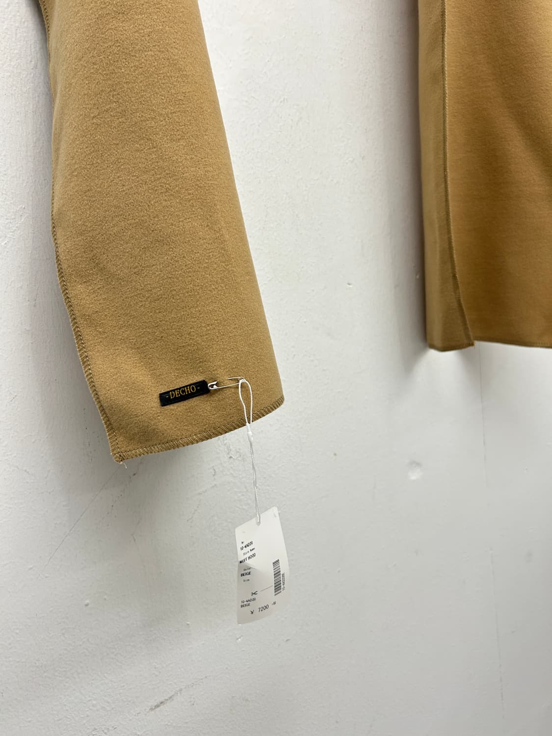 DECHO 데쵸 후드 머플러 캐멜 상품이미지3