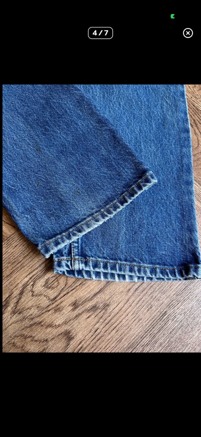 [33] 90's 리바이스 USA 오렌지탭 505 데님 팬 상품이미지4