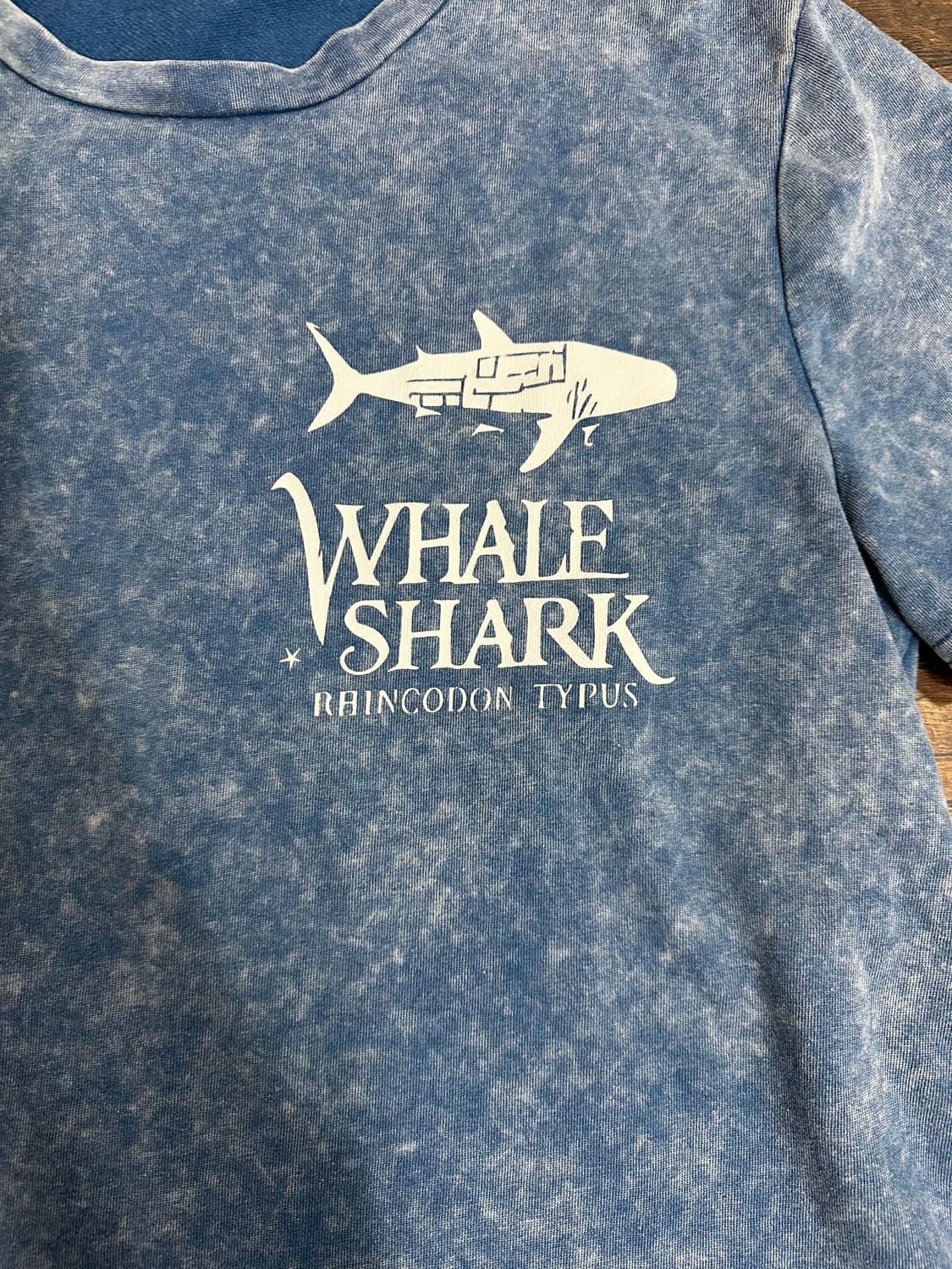 상어 프린팅 빈티지 반팔티셔츠 L사이즈 상품이미지2