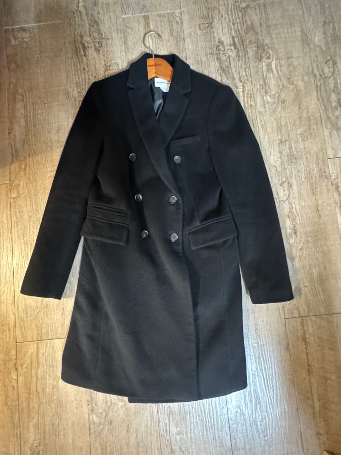 클럽모나코 블랙 더블 코트 XS  상품이미지5