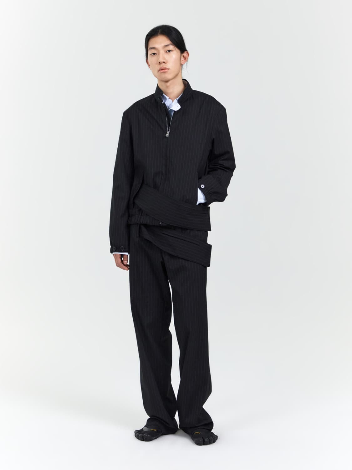 누마레 EE MENS BELTED POCKET BLOUSON BLACK 상품이미지1