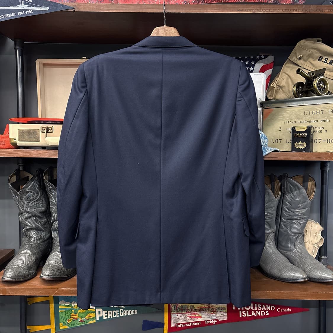 80~90s 올드 버버리 로얄허사즈 골드버튼 블레이저 자켓 N1174 상품이미지2