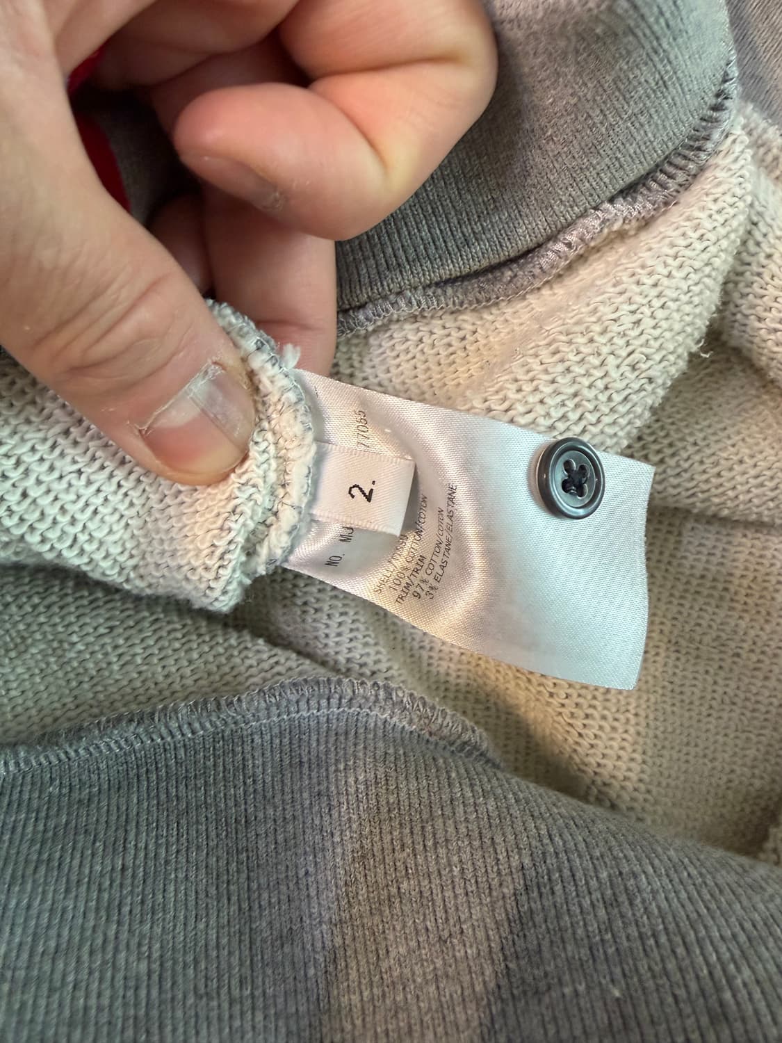 톰브라운 백삼선 그레이 맨투맨 2사이즈 상품이미지1