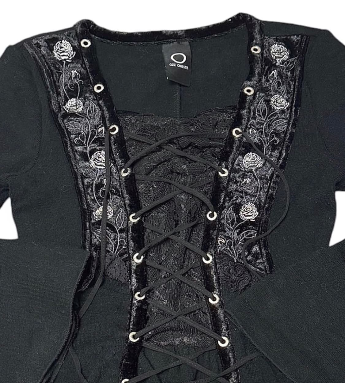 오즈온 고딕 레이스벨벳아일렛 블라우스 상품이미지2