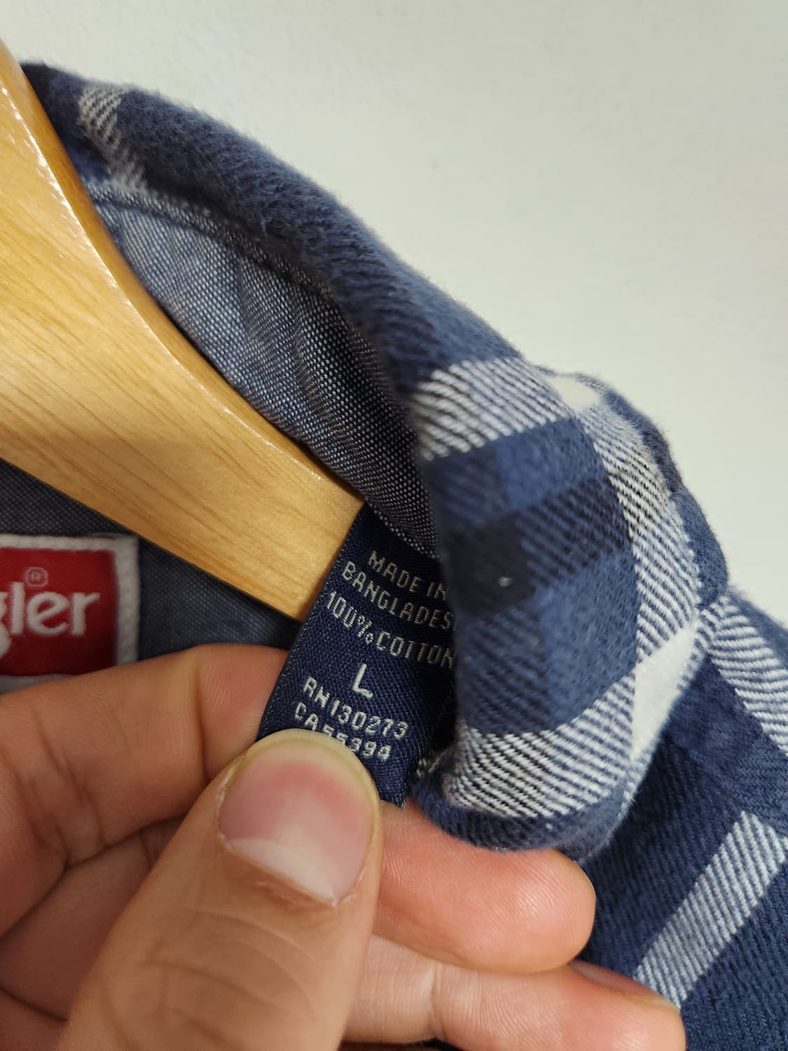 랭글러Wrangler 플란넬 셔츠 L - S141 상품이미지5