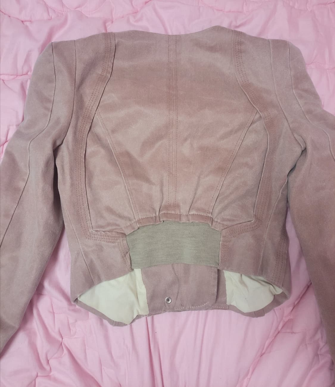 급처상태양호!오즈세컨 어깨살짝셔링 핑크공주자켓 점퍼 레니본st리즈리사st 상품이미지2