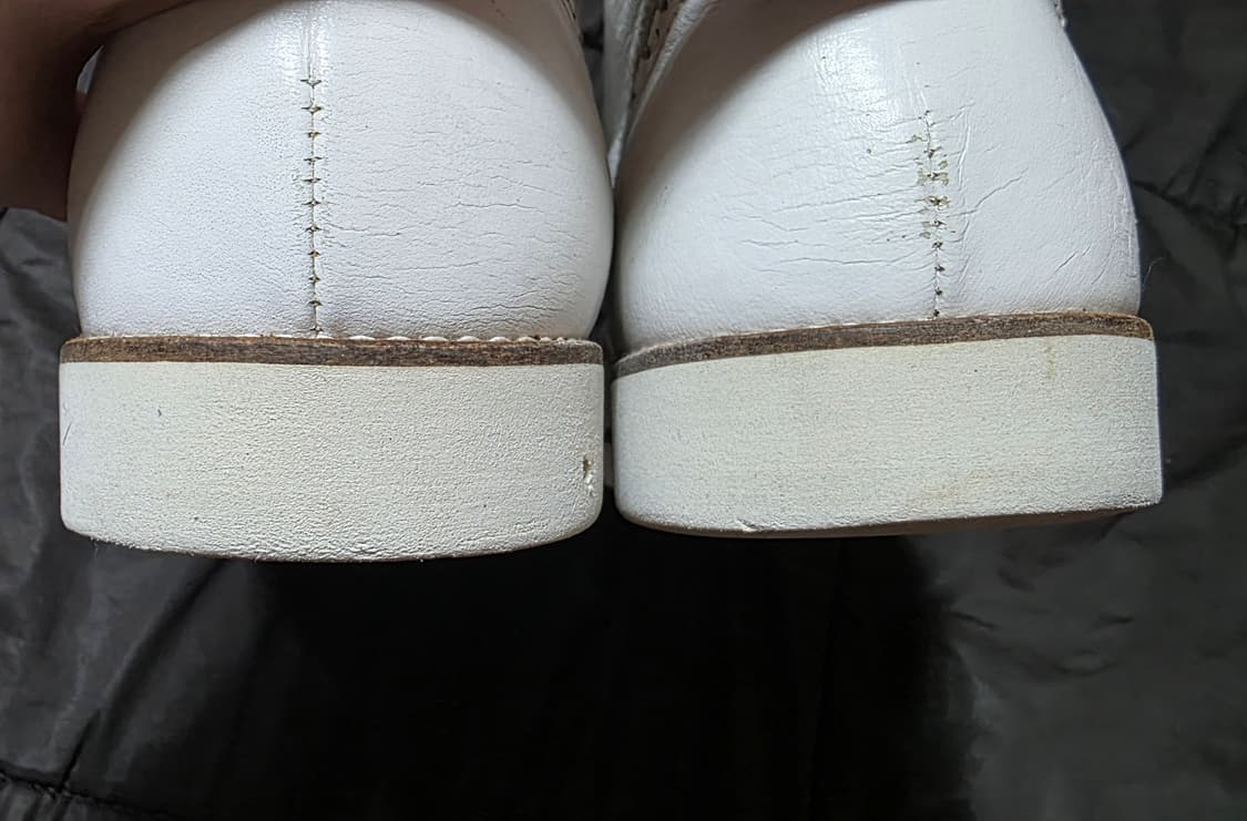 스카르파(SCARPA) 화이트 윙팁 수제 가죽 부츠 (265) 상품이미지8