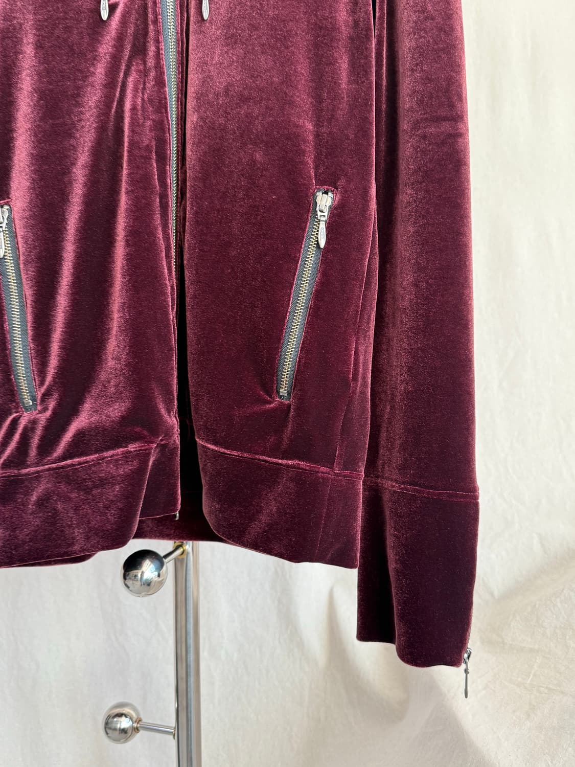 Tornado Mart 벨벳 집업 자켓 상품이미지4