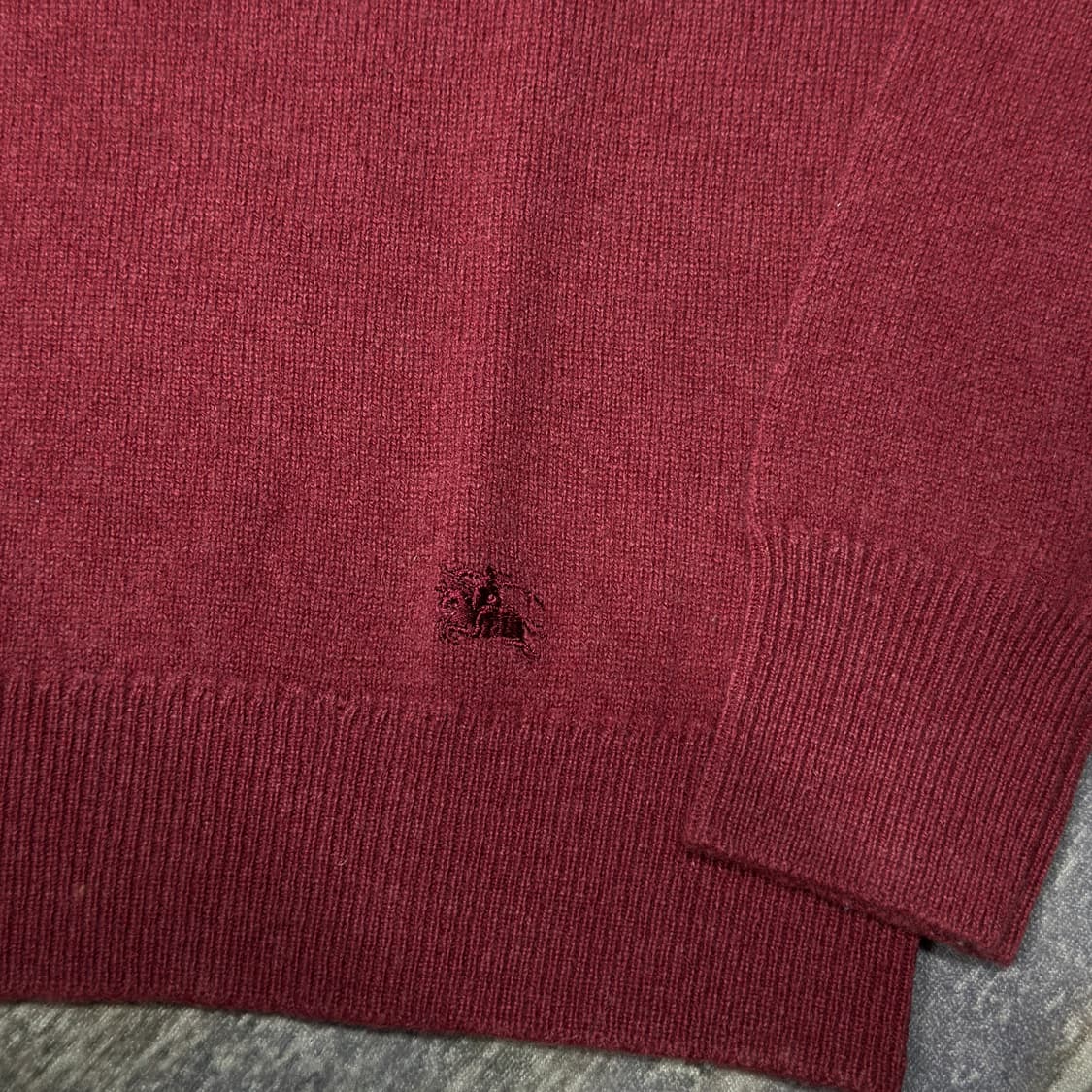 버버리 90s 램스울 니트 L 상품이미지3