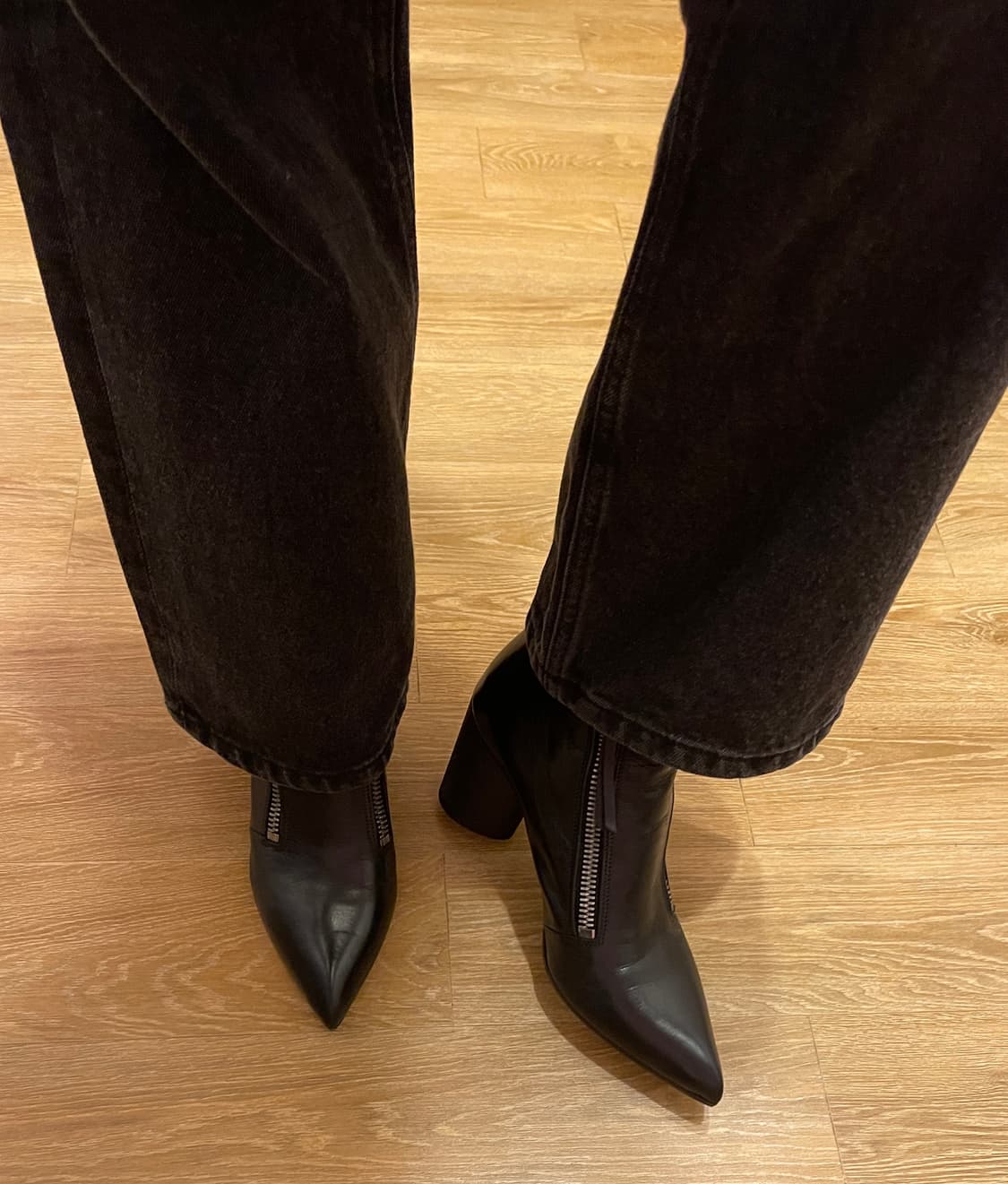 프리미아타(Premiata)지퍼 디테일 리얼 레더 앵클 부츠245 상품이미지7