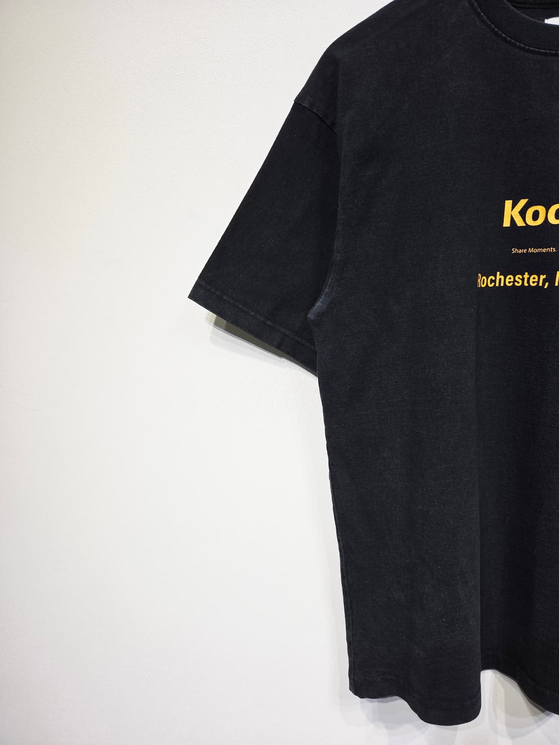 코닥(KODAK) 로체스터 뉴욕 바코드 반팔 티셔츠 블랙 상품이미지3