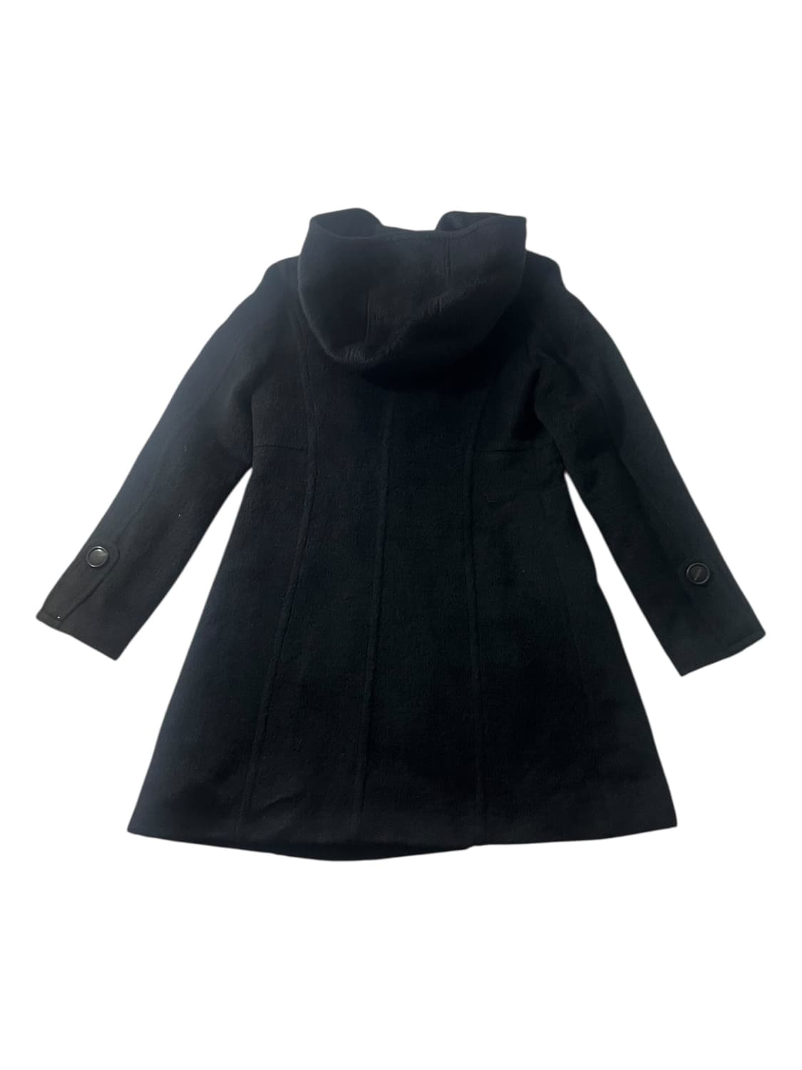 SJSJ 블랙 후드 버튼 코트 82-94-160 상품이미지2