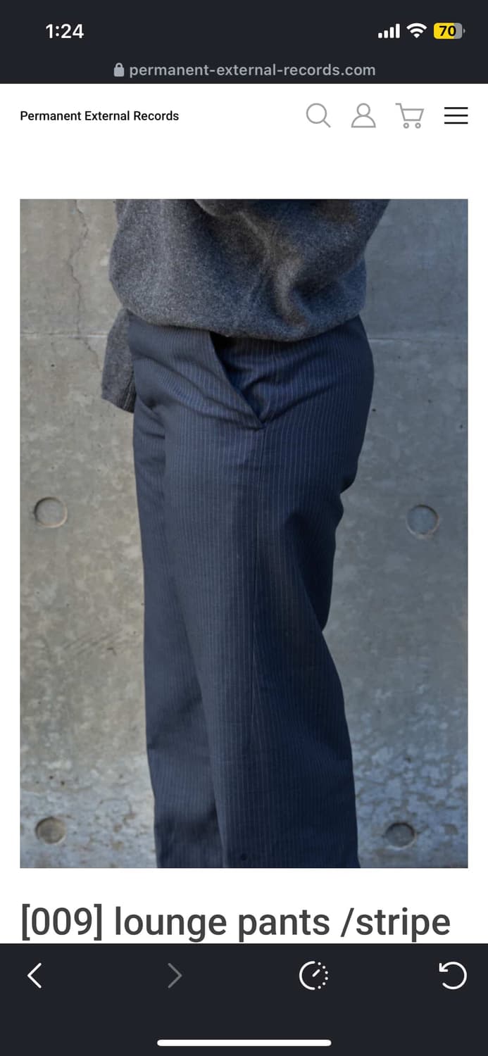 머듈 라운지 스트라이프 팬츠 상품이미지1