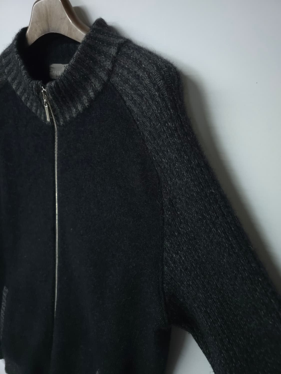 메리노밍크 배색 니트집업(남성100) 상품이미지7