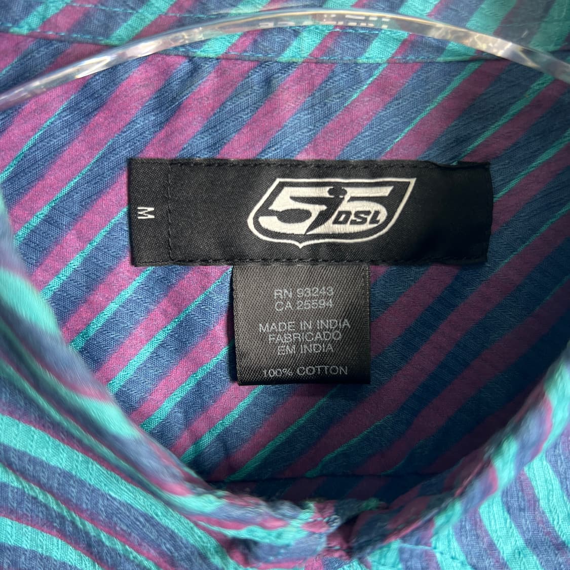 00's 디젤 55DSL y2k 스트라이프 셔츠 자켓 M 상품이미지4