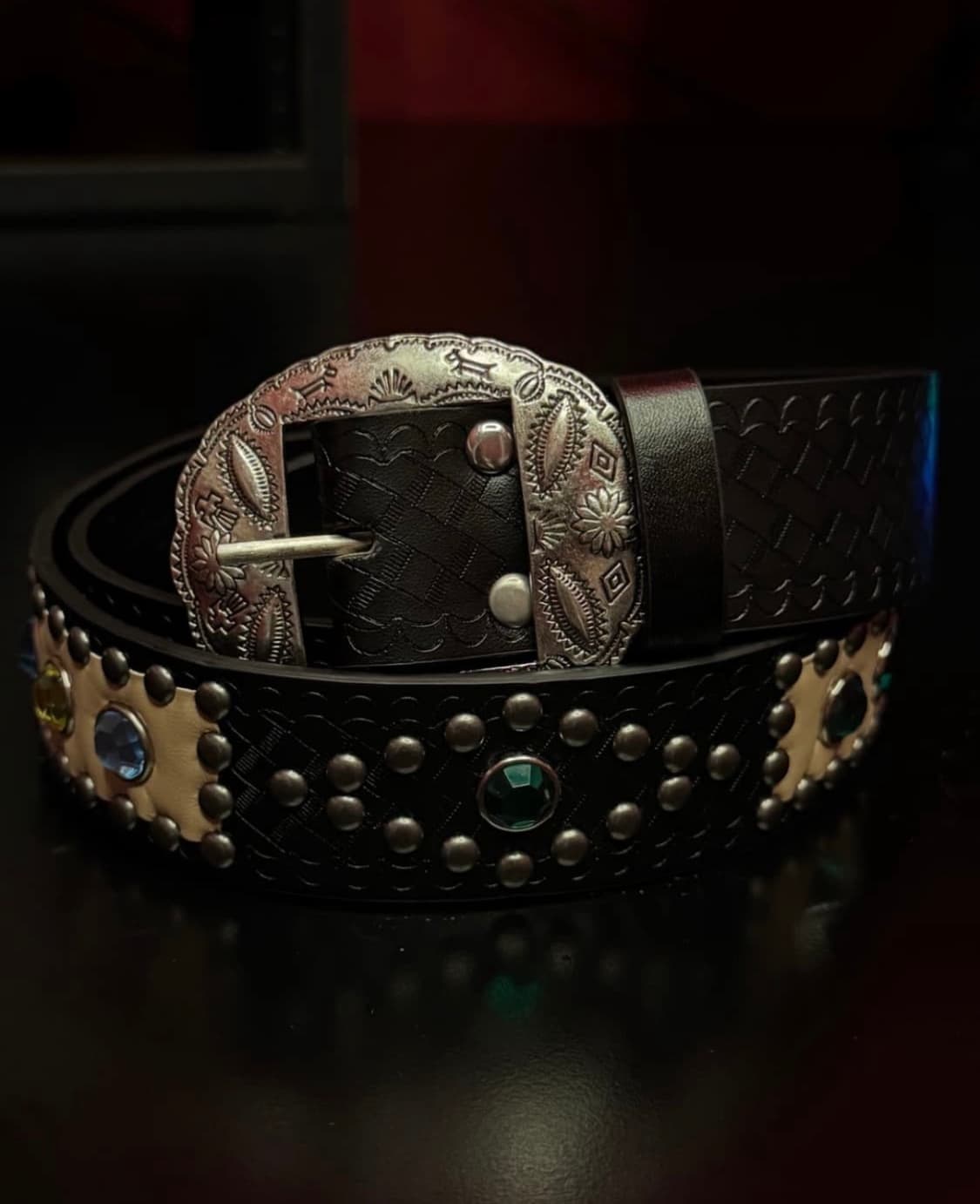 빈티지 웨스턴 잼스톤 벨트 새상품 상품이미지1