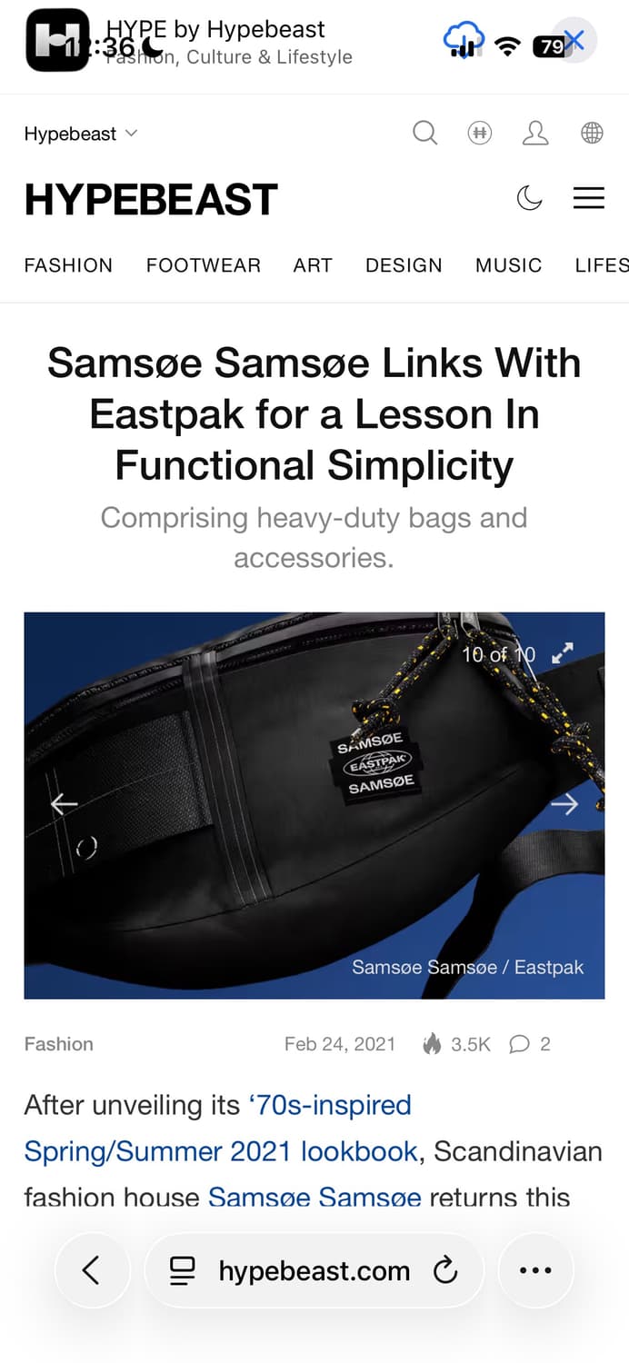 Samsøe Samsøe x Eastpak 범백(힙색) 상품이미지1