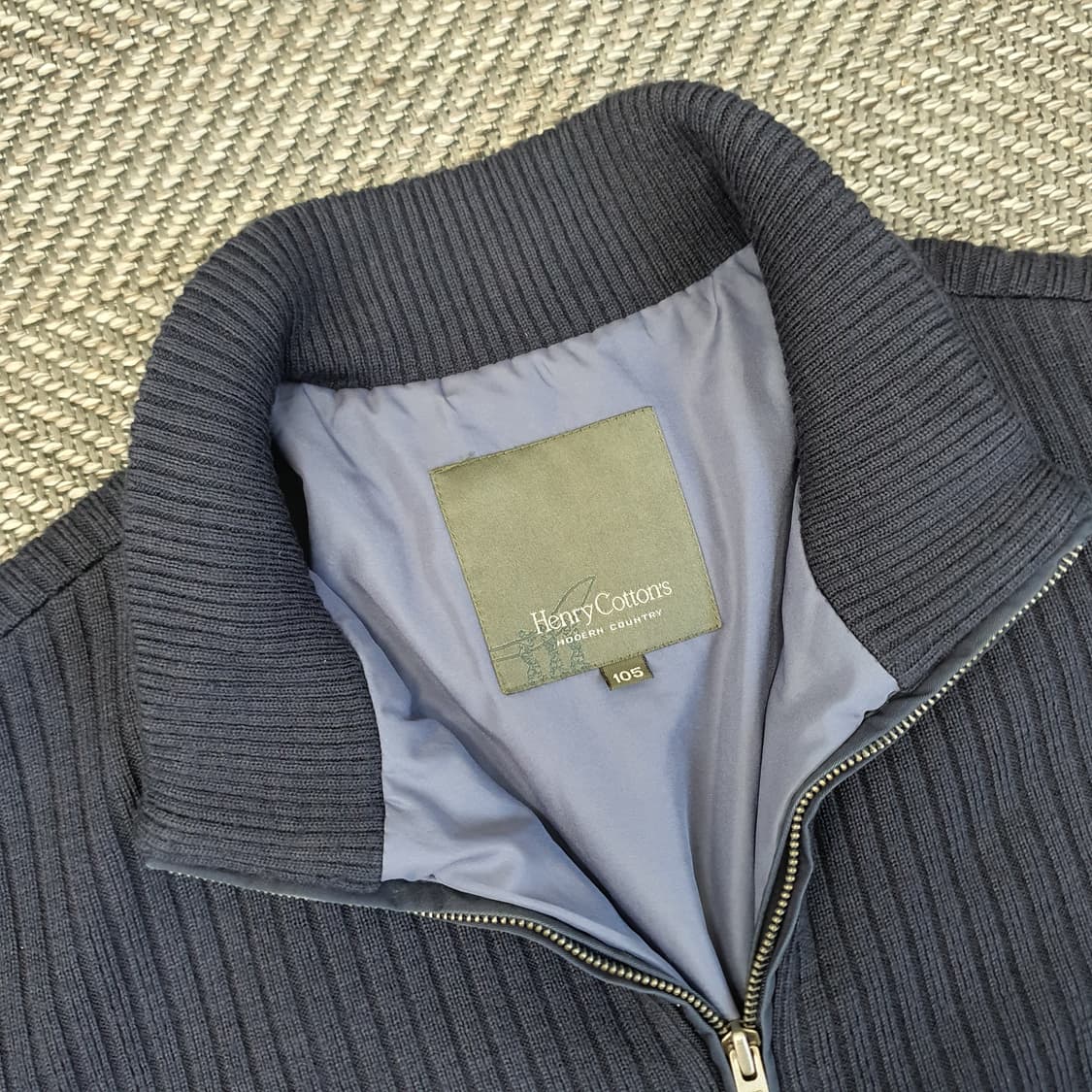 헨리코튼 니트 집업점퍼 남자105 상품이미지2