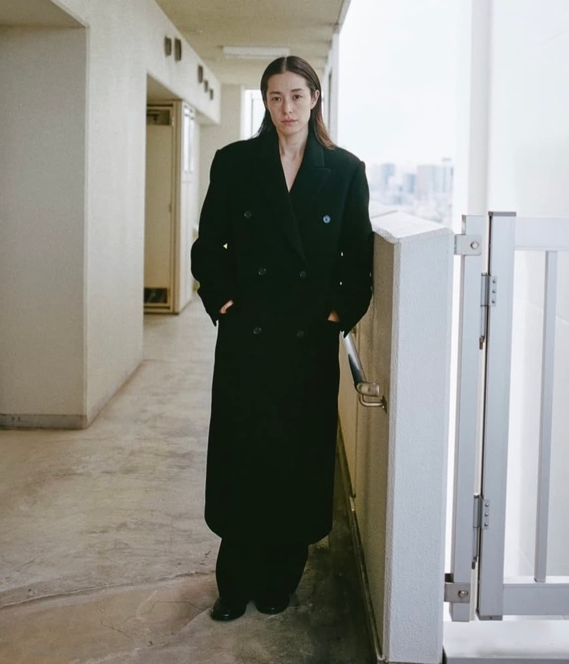 Erica Double Breasted Coat / Black 상품이미지1