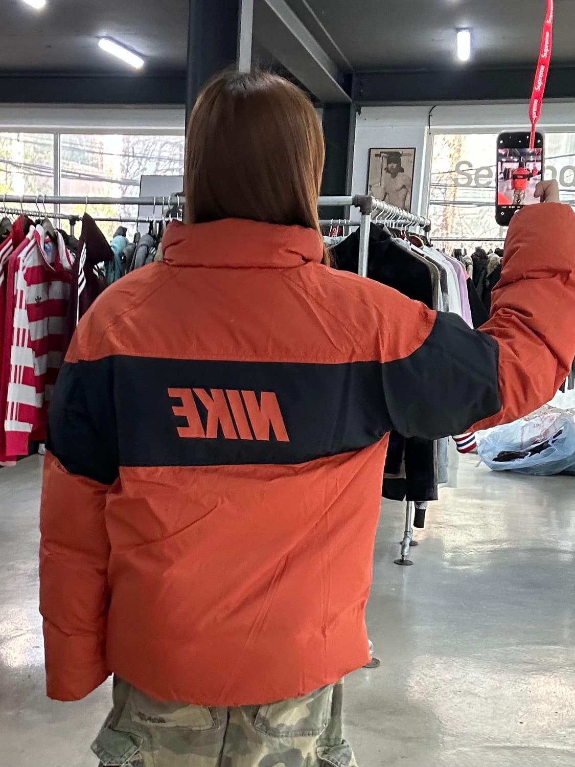 나이키 00s 리버시블 백빅로고 패딩 상품이미지1