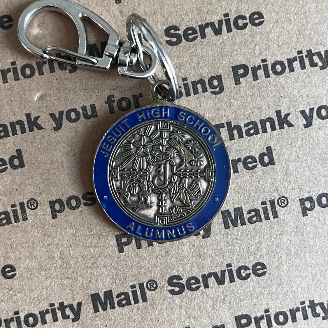 90s vtg St. Ignatius Medal Keyring 상품이미지2