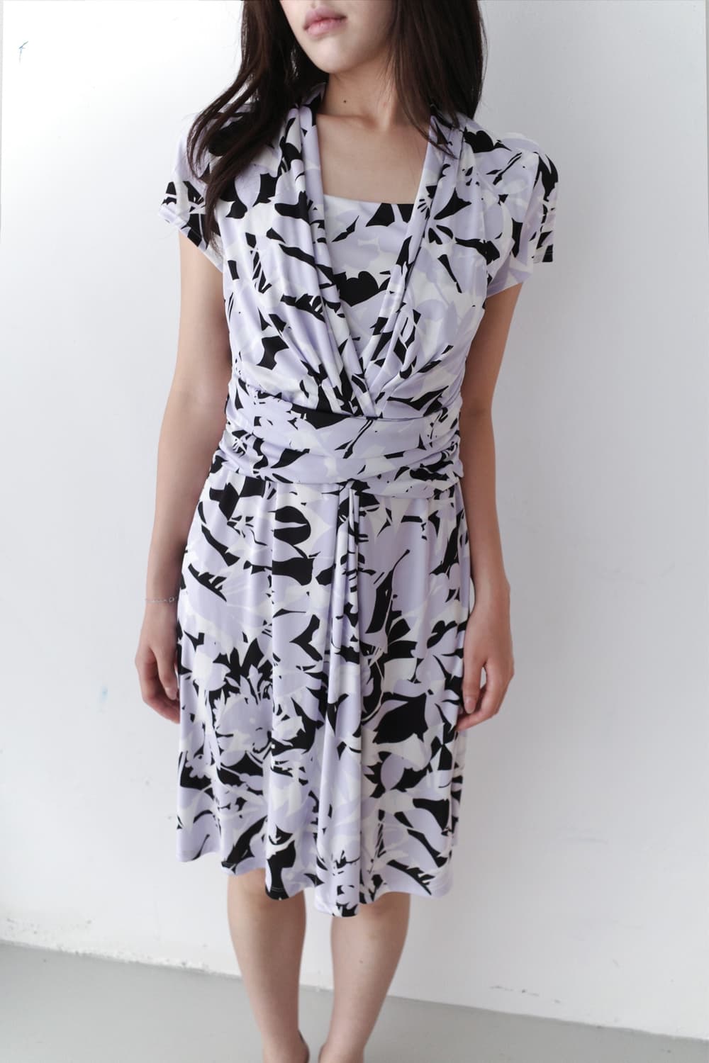 pattern draping one-piece 상품이미지4
