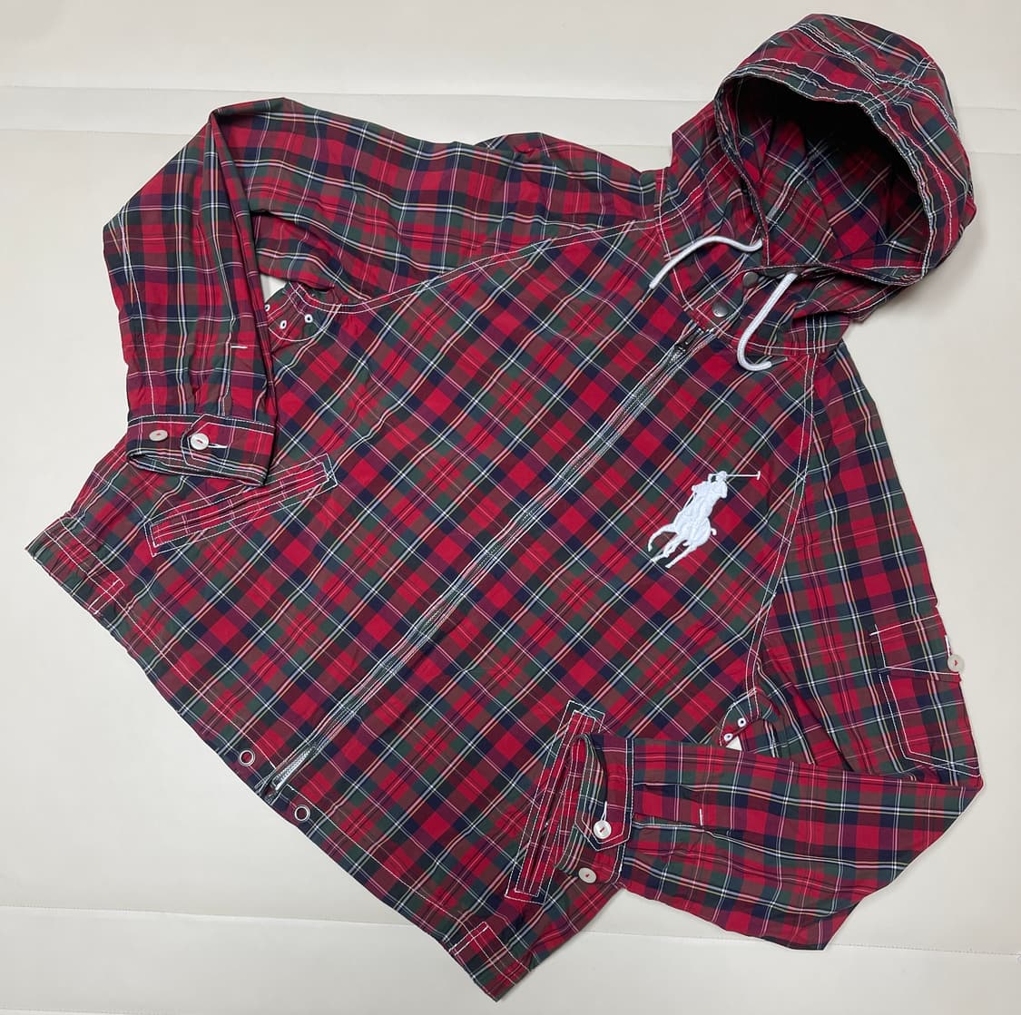 폴로 랄프로렌 빅포니 체크 후드 자켓 상품이미지1