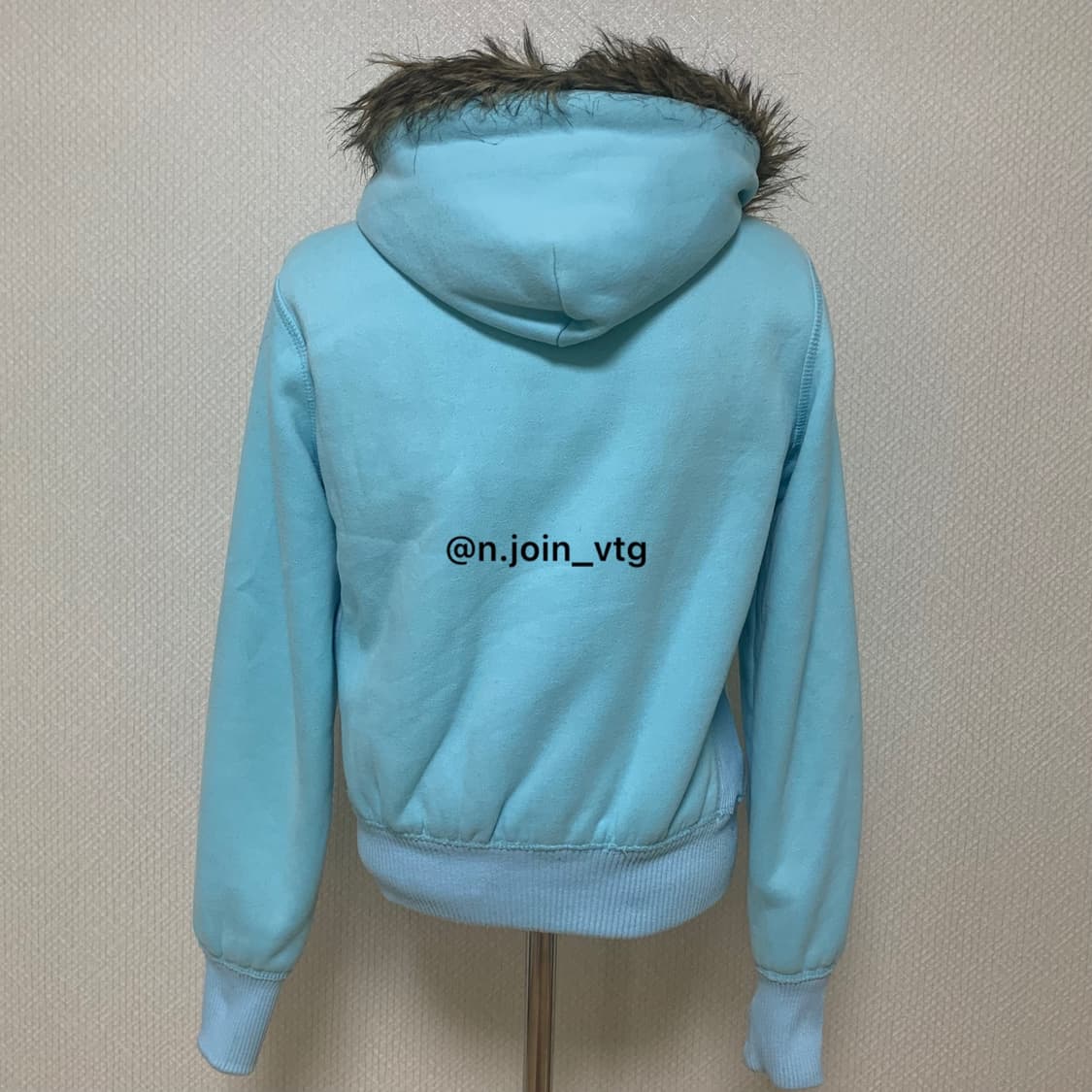 아베크롬비 연하늘 울프죠 후드집업 상품이미지3