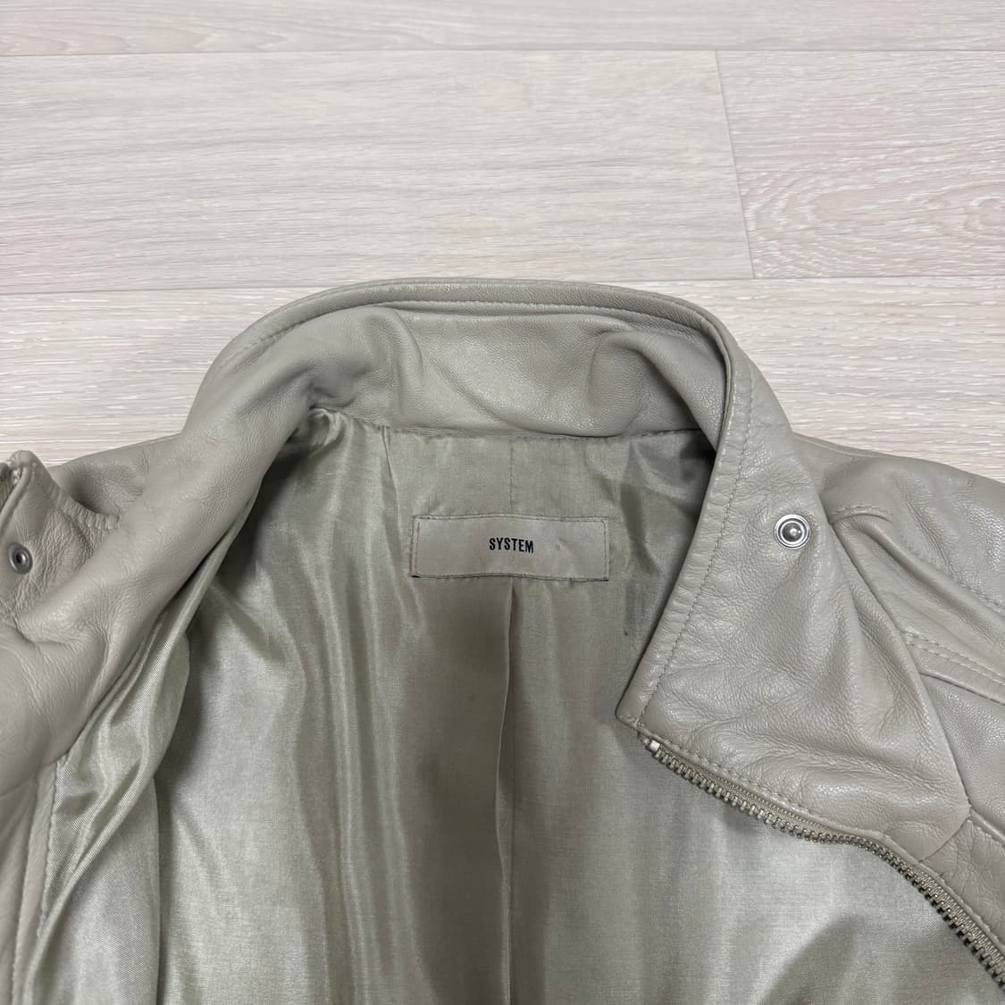 [system] beige lambskin leather jacket 상품이미지3