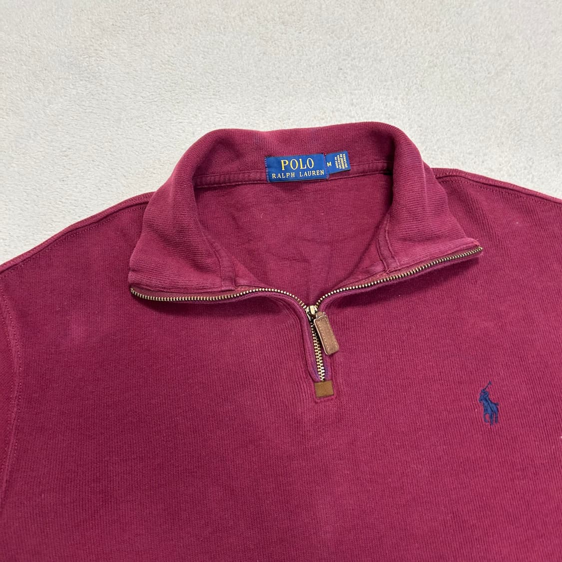 Polo Burgundy Half-zip Knit 상품이미지5