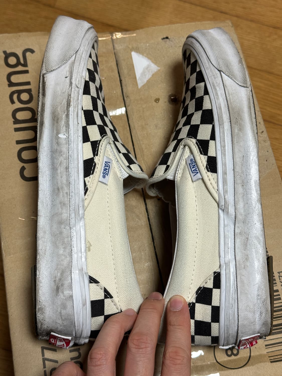 [245]반스 볼트 체커보드 슬립온 팝니다 상품이미지3