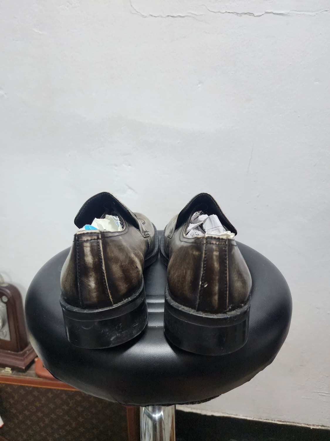 (새상품) 빈티지 워싱 레더 로퍼  상품이미지3
