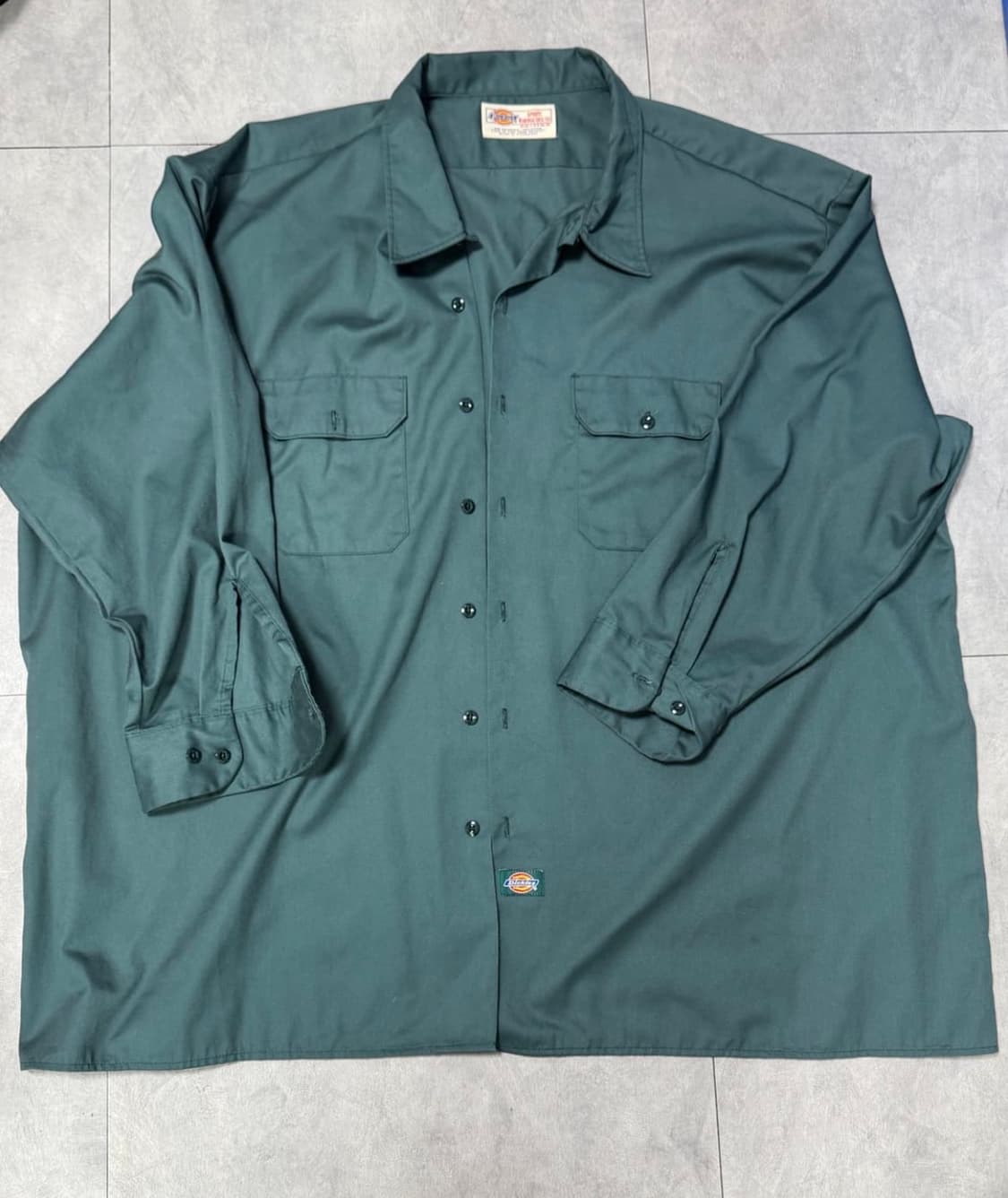 디키즈 헤비 오버 청록 워크셔츠 자켓 XXL 상품이미지2