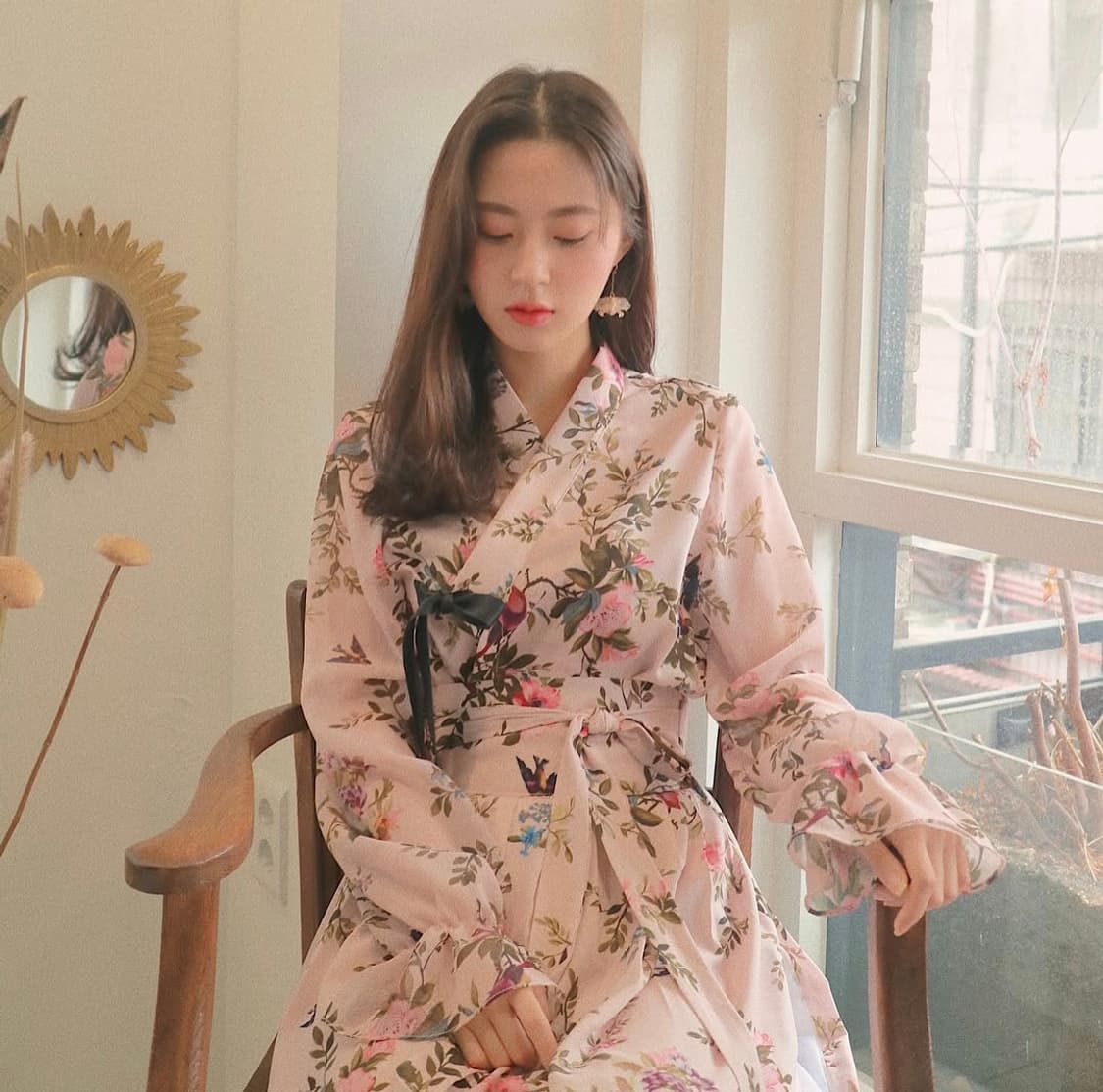 생활한복 한땀한땀 쉬폰셋업F 상품이미지1