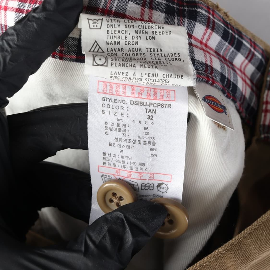 DICKIES 체크안감 치노팬츠 32 상품이미지7