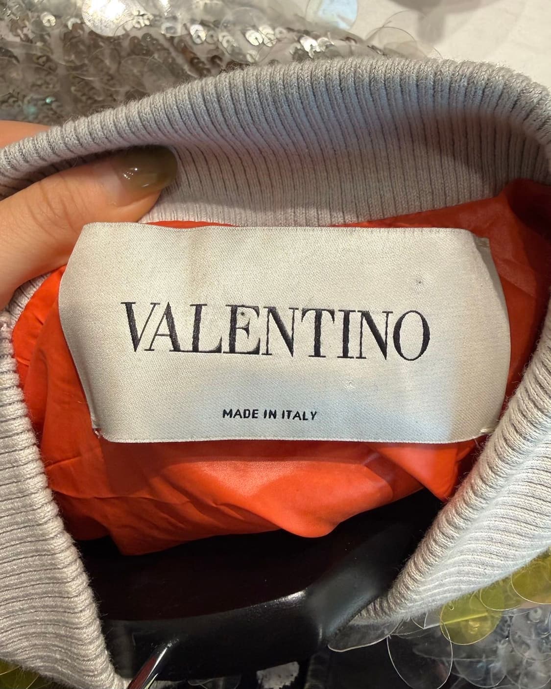 발렌티노 옐로우 스팽글 크롭 봄버 자켓  상품이미지8