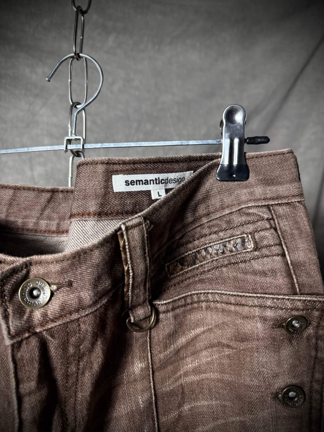 Semantic Design Brown Bootcut Pants 상품이미지5