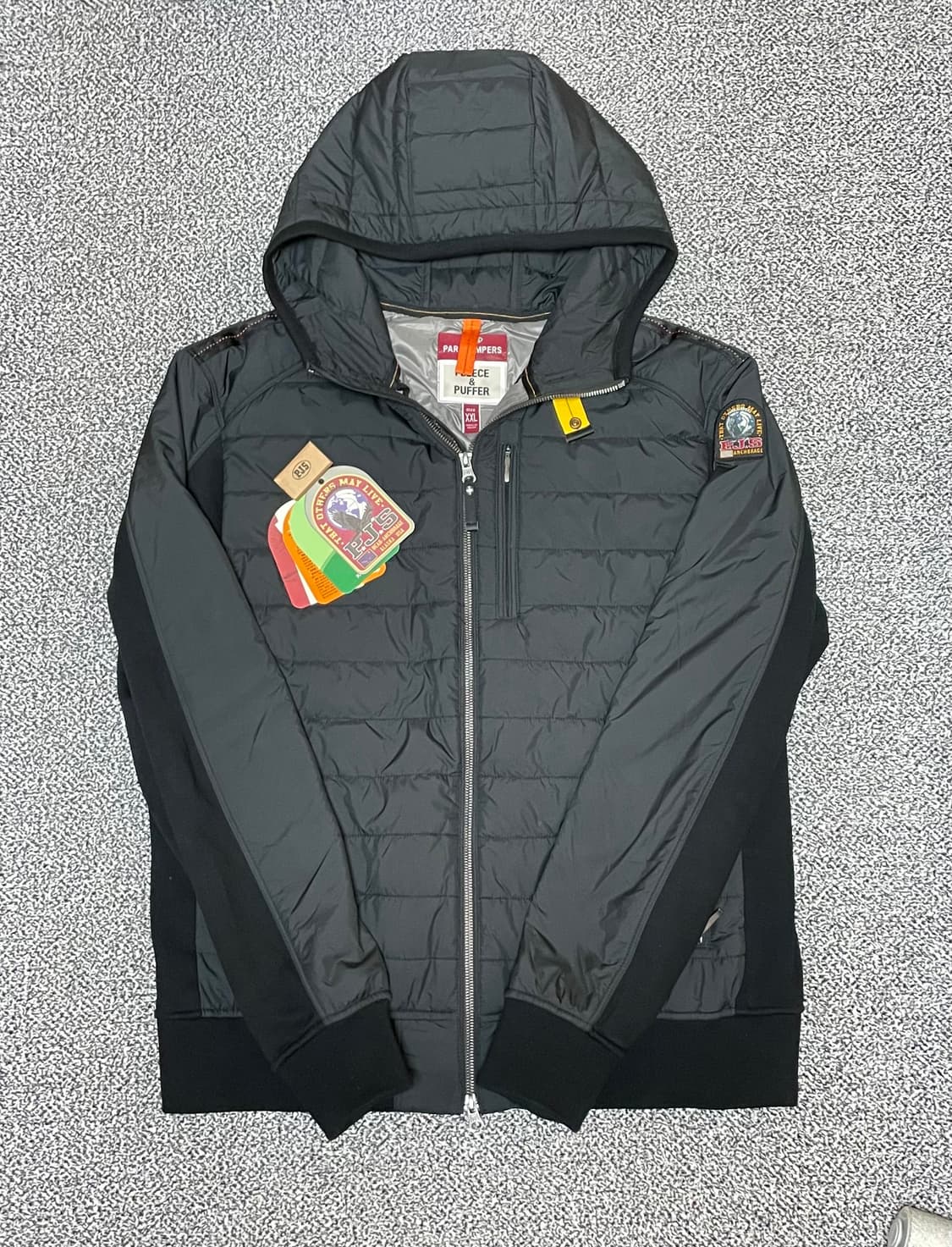 22fw 파라점퍼스 후드 경량패딩 블랙 [XXL] 상품이미지1