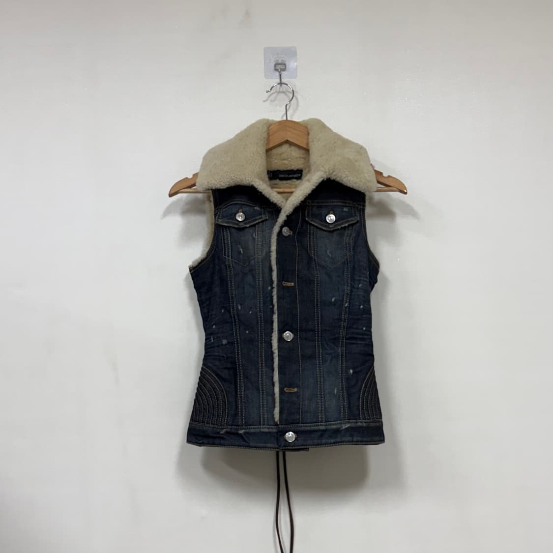 디스퀘어드2 데님 무스탕 조끼S 상품이미지1