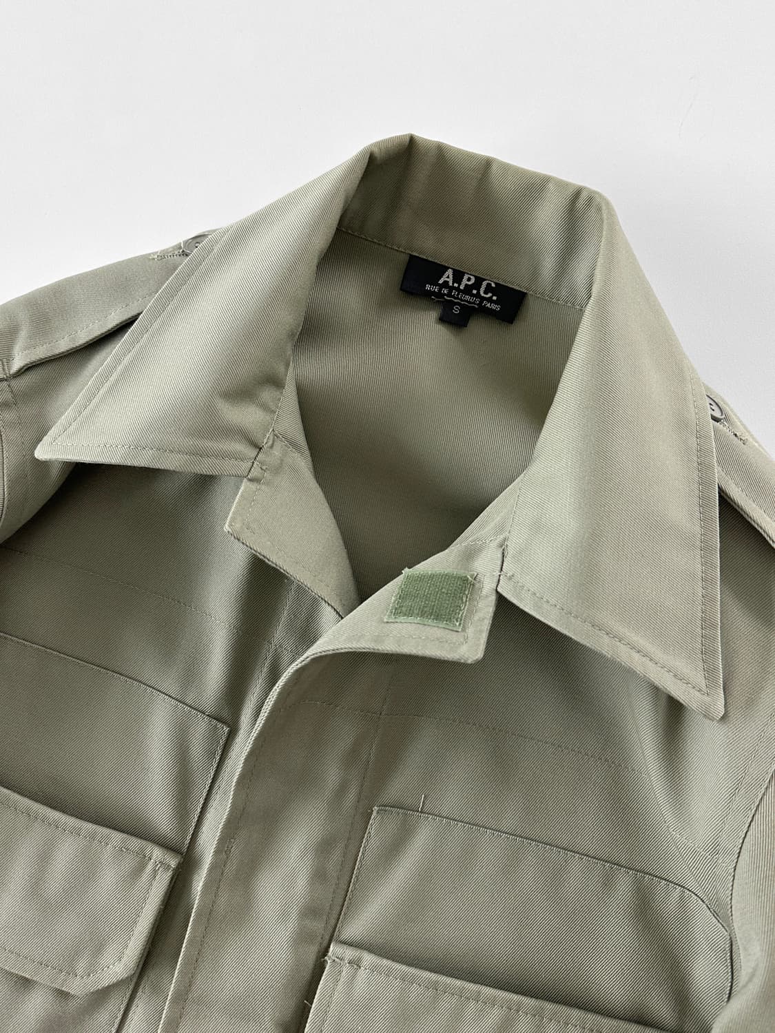 90s 빈티지 A.P.C 밀리터리 셔츠 자켓 상품이미지3