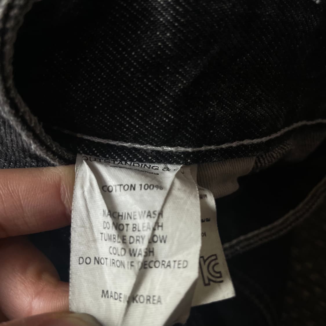 (36) 아웃스탠딩 흑청 백카고 데님 팬츠 상품이미지4