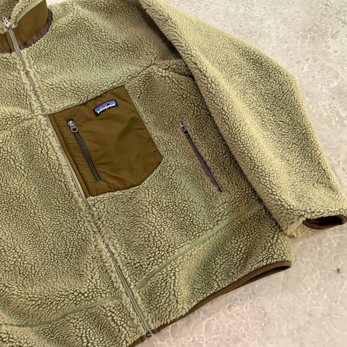 [L] 파타고니아 딥파일 레트로 X 후리스 자켓 플리스 카키 그린 상품이미지3