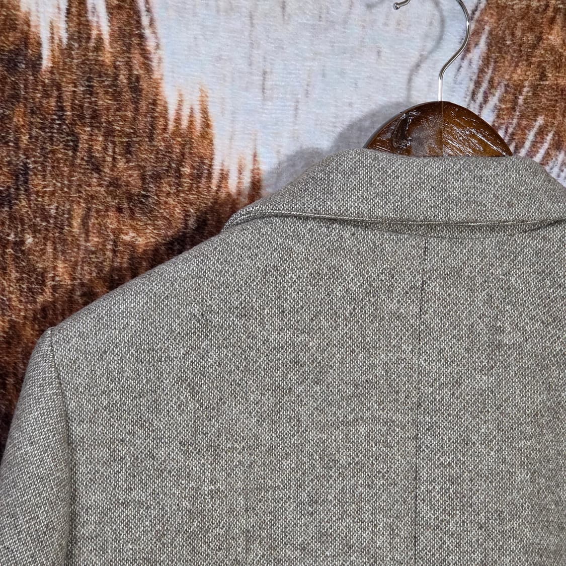 베이지 오트 더블 버튼 블레이저 숏자켓 상품이미지5