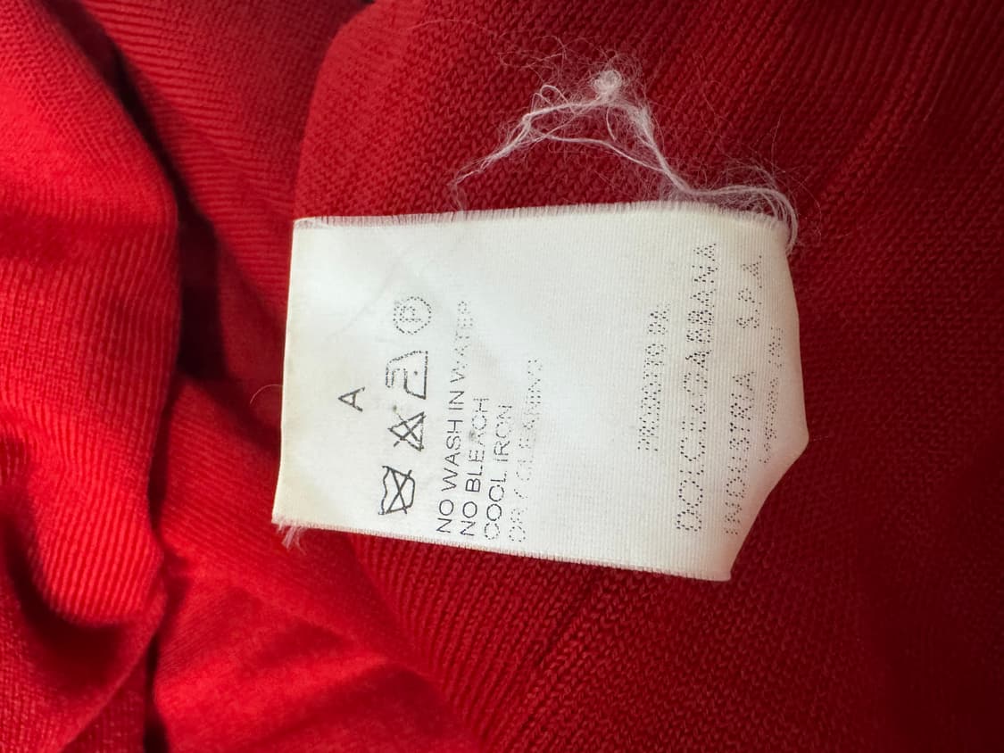 90s 돌체앤가바나 이중 니트 집업 상품이미지9